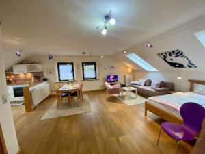 Öko-Apartment Melanie - Wohn Schlaf Bereich